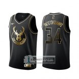 Camiseta Golden Edition Milwaukee Bucks Giannis Antetokounmpo Ne