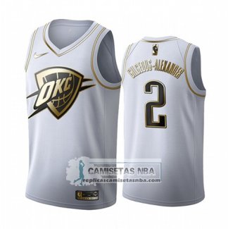 Camiseta Golden Edition Oklahoma City Thunder Shai Gilgeous Alexander 2019-20 Blanco