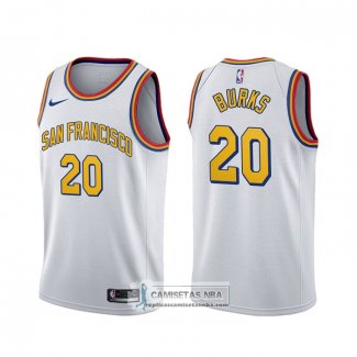 Camiseta Golden State Warriors Alec Burks Classic Blanco