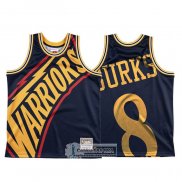 Camiseta Golden State Warriors Alec Burks Mitchell & Ness Big Face Azul