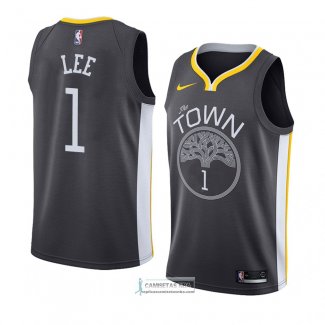 Camiseta Golden State Warriors Damion Lee Statement 2018 Negro