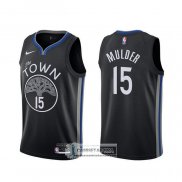 Camiseta Golden State Warriors Mychal Mulder Ciudad Negro