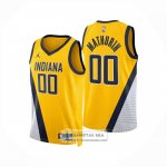 Camiseta Indiana Pacers Bennedict Mathurin NO 00 Statement 2024-25 Amarillo