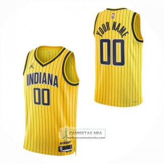 Camiseta Indiana Pacers Personalizada Statement 2026-27 Oro