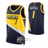 Camiseta Indiana Pacers T.J. Warren NO 1 Ciudad 2021-22 Azul