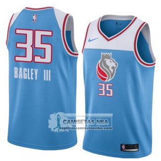 Camiseta Kings Bagley Iii Ciudad 2017-18 Azul