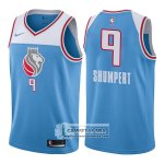 Camiseta Kings Iman Shumpert Ciudad 2017-18 Azul