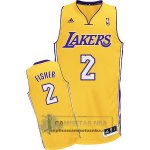 Camiseta Lakers Fisher Amarillo