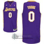 Camiseta Lakers Young Purpura
