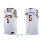 Camiseta Los Angeles Lakers Talen Horton-Tucker NO 5 Association 2021-22 Blanco