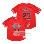 Camiseta Manga Corta Chicago Bulls Michael Jordan Rojo