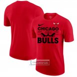 Camiseta Manga Corta Chicago Bulls Rojo1