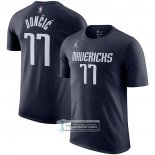 Camiseta Manga Corta Dallas Mavericks Luka Doncic Statement Azul