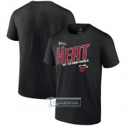 Camiseta Manga Corta Miami Heat 2023 NBA Finals Skip Pass Negro