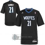 Camiseta Manga Corta Timberwolves Garnett Negro