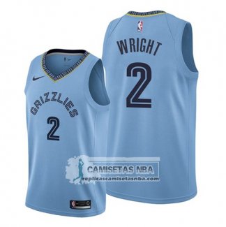 Camiseta Memphis Grizzlies Delon Wright Statement Azul