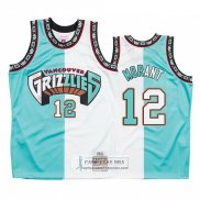 Camiseta Memphis Grizzlies Ja Morant NO 12 Split Edition Verde Blanco