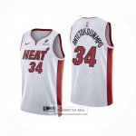 Camiseta Miami Heat Giannis Antetokounmpo NO 34 Association Blanco