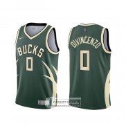 Camiseta Milwaukee Bucks Donte DiVincenzo Earned 2020-21 Verde