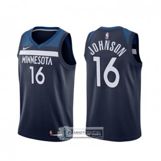 Camiseta Minnesota Timberwolves James Johnson Icon Negro