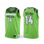 Camiseta Minnesota Timberwolves Omari Spellman Statement Verde