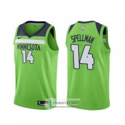Camiseta Minnesota Timberwolves Omari Spellman Statement Verde