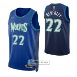 Camiseta Minnesota Timberwolves Patrick Beverley NO 22 Ciudad 2021-22 Azul