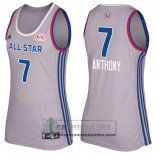 Camiseta Mujer All Star 2017 Anthony Knicks Gris