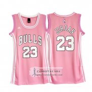 Camiseta Mujer Bulls Jordan Rosa