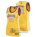 Camiseta Mujer Lakers Bryant Amarillo