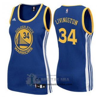 Camiseta Mujer Warriors Livingston Azul