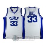 Camiseta NCAA Duke Blue Devils Hill Blanco