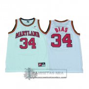 Camiseta NCAA Maryland Bias Blanco