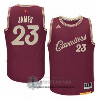 Camiseta Navidad Cavaliers James 2015 Rojo