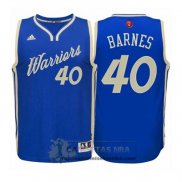 Camiseta Navidad Warriors Barnes 2015 Azul