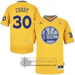Camiseta Navidad Warriors Curry 2013 Amarillo
