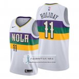 Camiseta New Orleans Pelicans Jrue Holiday Ciudad Edition Blanco