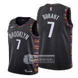 Camiseta Nino Brooklyn Nets Kevin Durant Ciudad 2019-20 Negro
