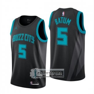 Camiseta Nino Hornets Nicolas Batum Ciudad 2018-19 Negro