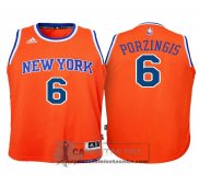 Camiseta Nino Knicks Porzingis Naranja