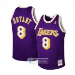 Camiseta Nino Los Angeles Lakers Kobe Bryant NO 8 Mitchell & Ness 1996-97 Violeta