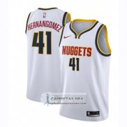 Camiseta Nuggets Juancho Hernangomez Swingman 2018-19 Blanco