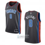 Camiseta Oklahoma City Thunder Jalen Williams NO 8 Ciudad 2022-23 Gris