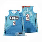 Camiseta Oklahoma City Thunder Shai Gilgeous Alexander NO 2 Ciudad 2018-19 Azul