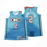 Camiseta Oklahoma City Thunder Shai Gilgeous Alexander NO 2 Ciudad 2018-19 Azul