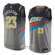 Camiseta Oklahoma City Thunder Terrance Ferguson Ciudad 2018 Gri