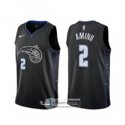 Camiseta Orlando Magic Al-Farouq Aminu Ciudad 2019-20 Negro