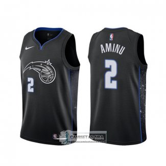 Camiseta Orlando Magic Al-Farouq Aminu Ciudad 2019-20 Negro