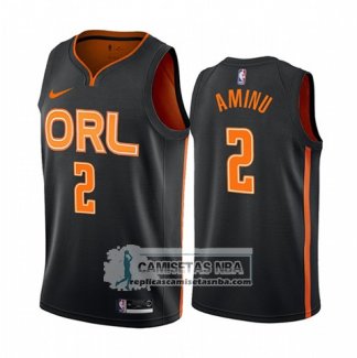 Camiseta Orlando Magic Al Farouq Aminu Ciudad Edition Negro