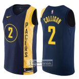 Camiseta Pacers Darren Collison Ciudad 2017-18 Azul